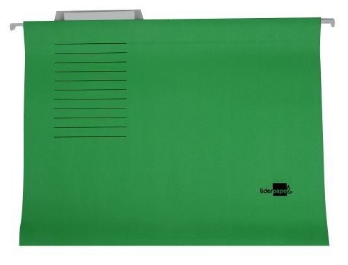 Capas de suspensao liderpapel folio kraft verde , Liderpapel , 42815 , 8423473830776